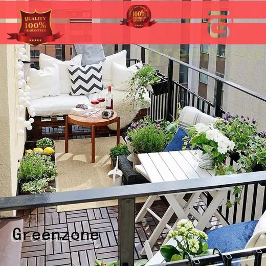 Greenzone decking wood plastic composite price customized garden