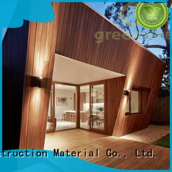 Greenzone original plastic wood effect cladding manufacturer yard