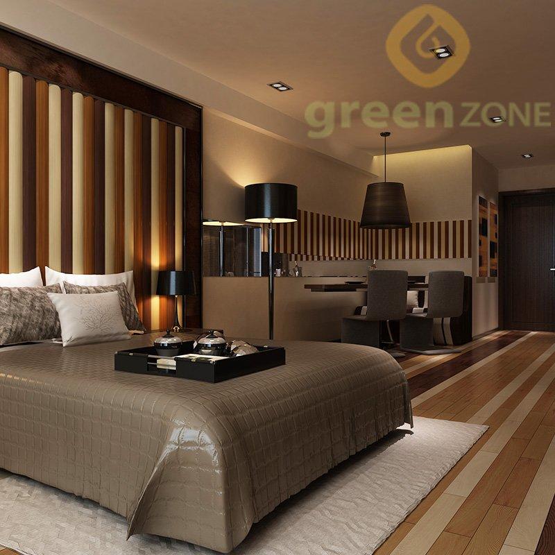 W105  Greenzone Exclusive Semicircle shape of WPC Wall Cladding and Ceiling 105*25mm