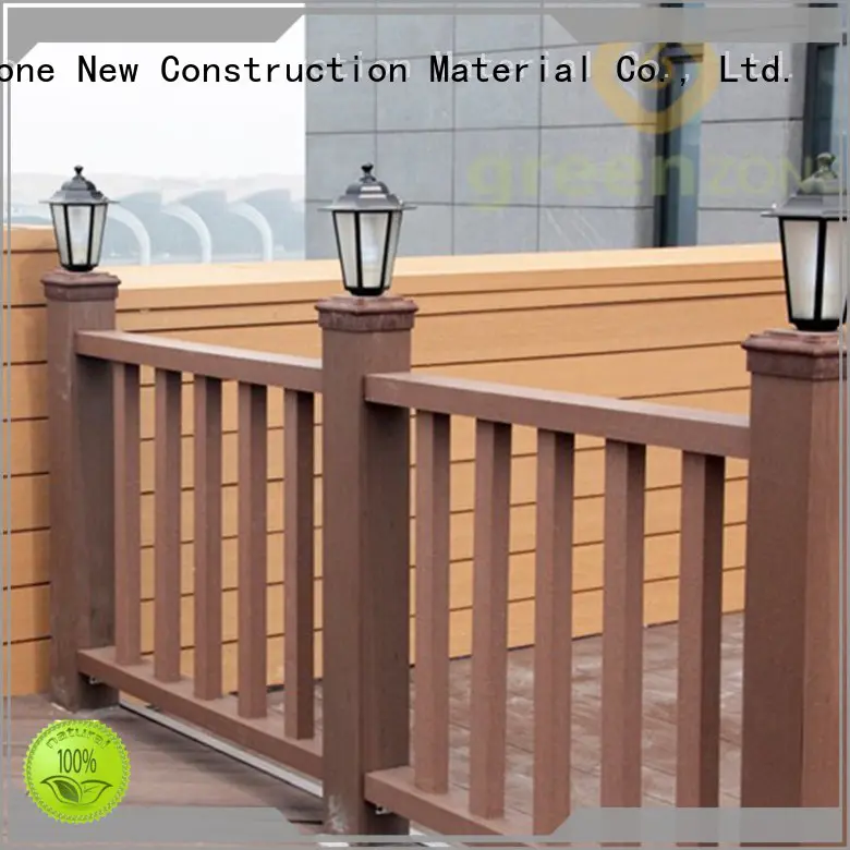 Greenzone waterproof wood railings wood plastic garden