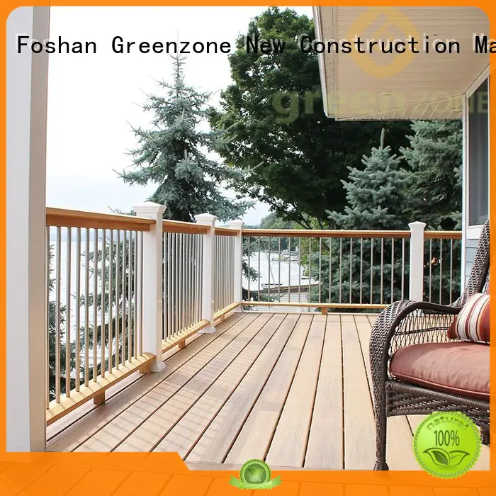 Greenzone wood composite wpc wood plastic composite hollow resort