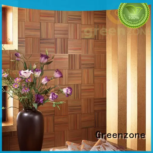 Greenzone laminate hardwood flooring mosaic sheets thermal modified wood garden