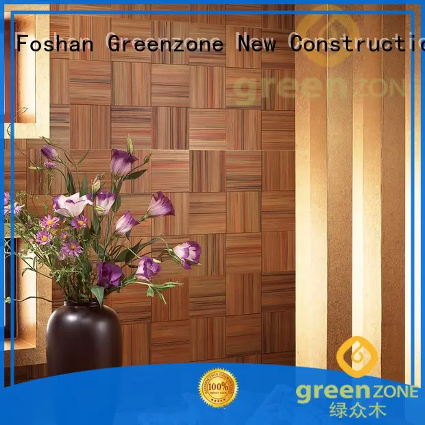 Greenzone Brand mosaic exterior wood wall panels 300300mm factory