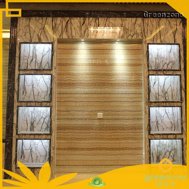 Water-proof and Environmentally friendly Indoor Eco Big Marble UV Panel 1220 * 2440mm