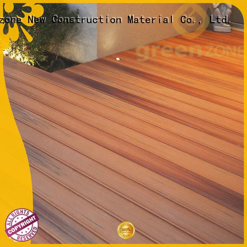 Greenzone Brand solid hollow wpc planks antislip supplier