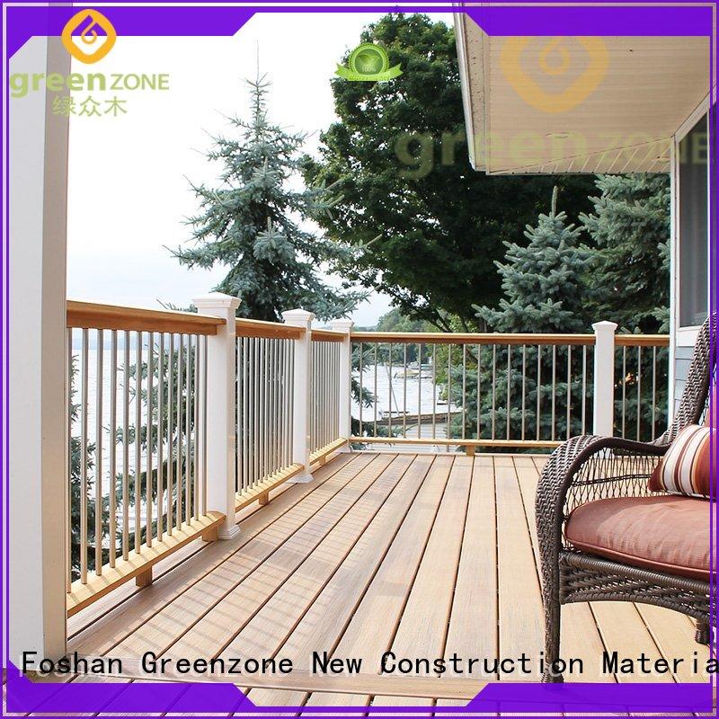 Greenzone eco synthetic wood decking hollow office building