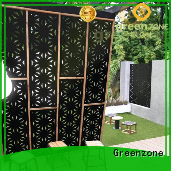 Greenzone carving fence wood fence wood plastic garden