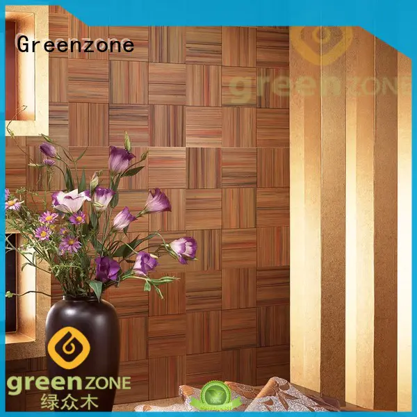 Greenzone antitermite wood mosaic wall art laminate floor swimming pool