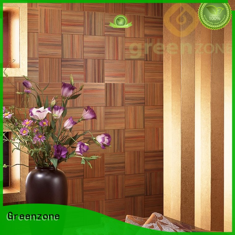 Quality Greenzone Brand plastic mosaic exterior wood wall panels