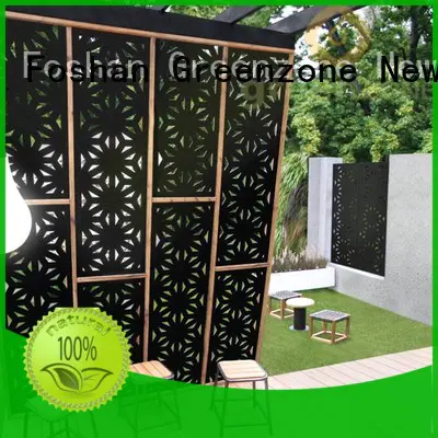 Greenzone plastic wpc fence panels wood plastic garden