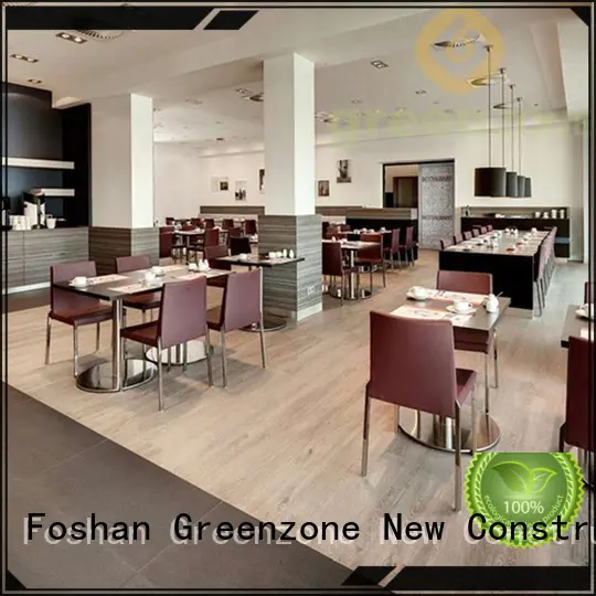 Greenzone waterproof high quality vinyl flooring easy install restaurant