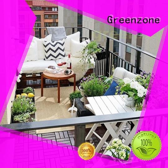 Greenzone easy click wood decking material options wpc roof