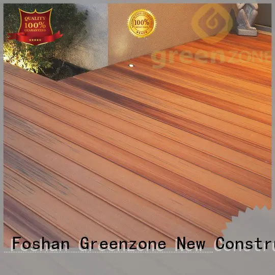 wpc planks decking decoration Greenzone Brand hardwood decking supply