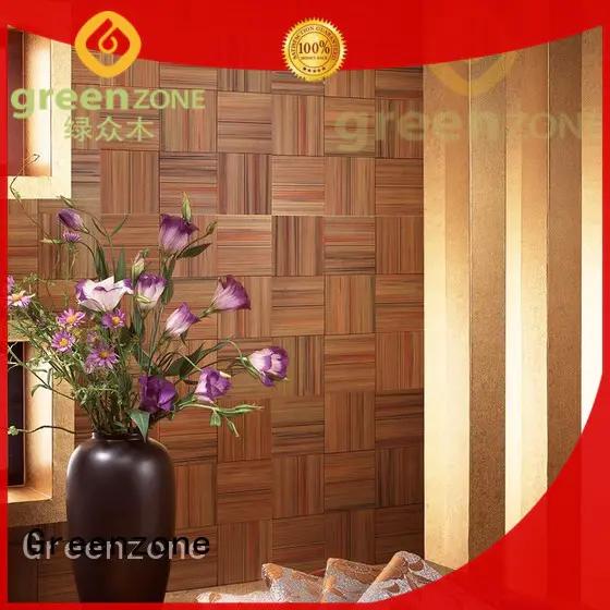 nontoxic 300300mm panel wood mosaic art Greenzone Brand