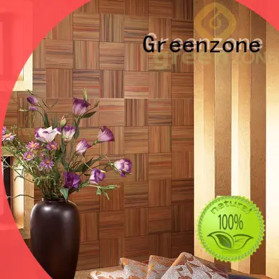 Greenzone indoor wood mosaic wall laminate floor garden