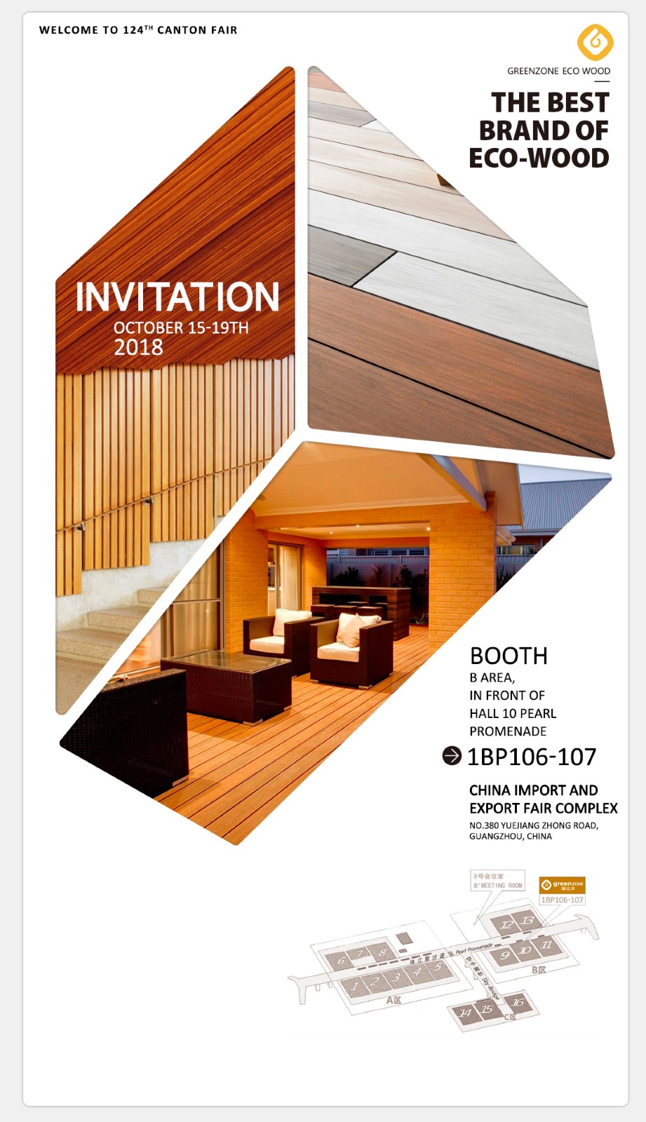 Greenzone-Invitation of Greenzone 124th Canton Fair 2018 | Marble Wall Art